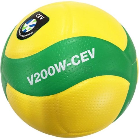 Piłka siatkowa meczowa Mikasa żółto-zielona V200W CEV Mikasa Piłka siatkowa meczowa Mikasa żółto-zielona V200W CEV Mikasa