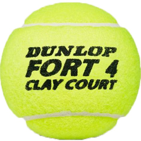 Piłki do tenisa ziemnego Dunlop Fort Clay Court 4szt Dunlop Piłki do tenisa ziemnego Dunlop Fort Clay Court 4szt Dunlop