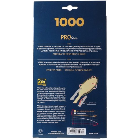 Rakietka do ping ponga New Atemi 1000 Pro concave Atemi Rakietka do ping ponga New Atemi 1000 Pro concave Atemi