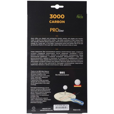 Rakietka do ping ponga New Atemi 3000 Pro anatomical Atemi Rakietka do ping ponga New Atemi 3000 Pro anatomical Atemi