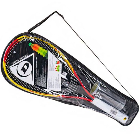 Zestaw do Speedmintona Racketball Set Dunlop żólto-czerwone 762091 Dunlop Zestaw do Speedmintona Racketball Set Dunlop żólto-czerwone 762091 Dunlop