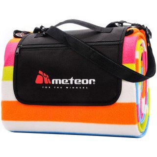 Koc piknikowy Meteor 180x200 cm XL Pasy multikolor 77054 Meteor