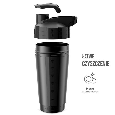 Bidon shaker NO10 600 ml czarny NO10 Bidon shaker NO10 600 ml czarny NO10