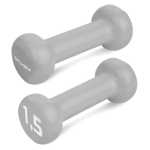 Hantle Spokey Shape IV 2x1,5 kg szare 921562 Spokey Hantle Spokey Shape IV 2x1,5 kg szare 921562 Spokey