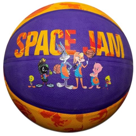 Piłka do koszykówki Spalding Space Jam Tune pomarańczowo-fioletowa '7 84595Z Spalding Piłka do koszykówki Spalding Space Jam Tune pomarańczowo-fioletowa '7 84595Z Spalding