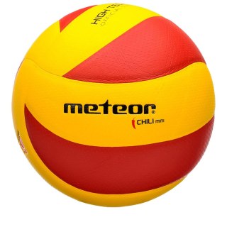 Piłka siatkowa Meteor Chili Pu Mini żółto-czerwona 10065 Meteor