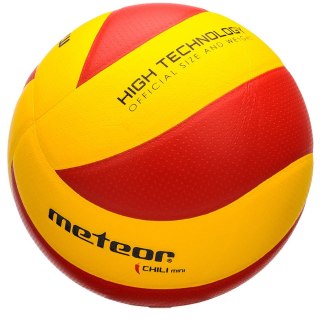 Piłka siatkowa Meteor Chili Pu Mini żółto-czerwona 10065 Meteor