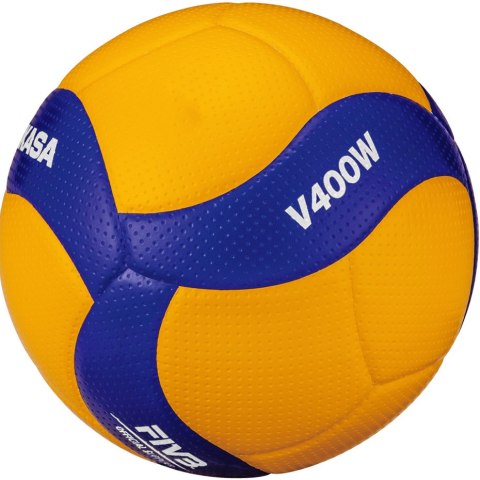 Piłka siatkowa Mikasa V400W żółto-niebieska Mikasa