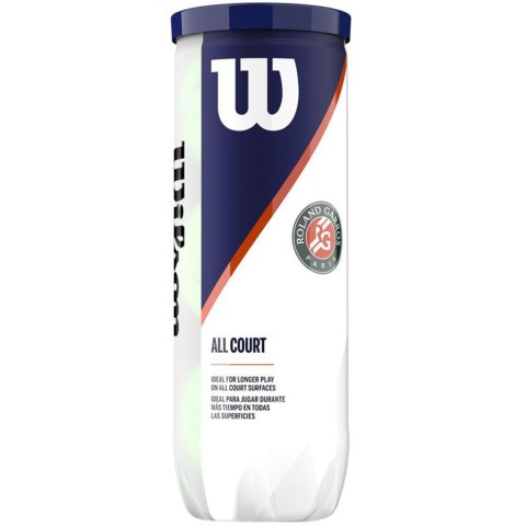Piłki do tenisa ziemnego Wilson Roland Garros All Court 3 szt. żółte WRT126400 Wilson Piłki do tenisa ziemnego Wilson Roland Garros All Court 3 szt. żółte WRT126400 Wilson