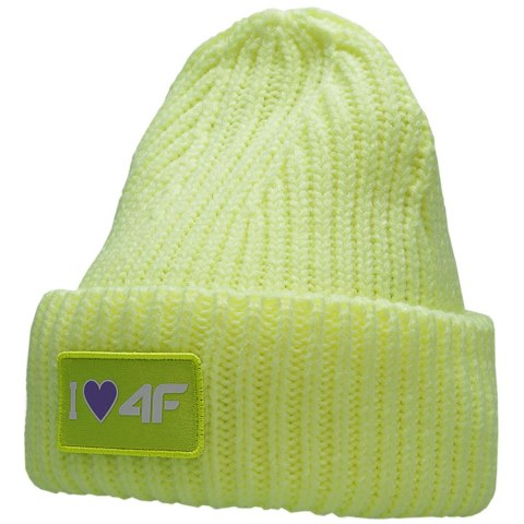 Czapka dla dziewczynki 4F limonkowa HJZ22 JCAD004 72N 4F Czapka dla dziewczynki 4F limonkowa HJZ22 JCAD004 72N 4F