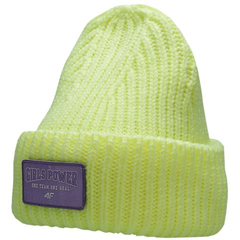 Czapka dla dziewczynki 4F limonkowa HJZ22 JCAD004 72N 4F Czapka dla dziewczynki 4F limonkowa HJZ22 JCAD004 72N 4F