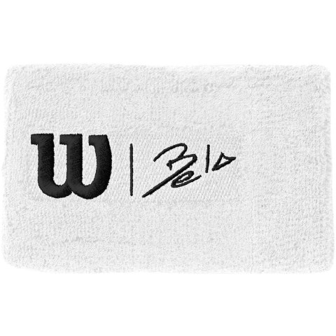 Frotka na rękę Wilson Bela Extra Wide Wristband II OSFA 2 szt. biała WRA813304 Wilson Frotka na rękę Wilson Bela Extra Wide Wristband II OSFA 2 szt. biała WRA813304 Wilson