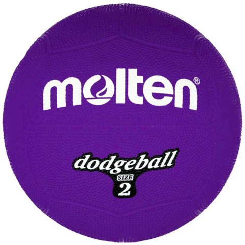 Piłka gumowa Molten Dodgeball DB2-V r.2 fioletowa Molten Piłka gumowa Molten Dodgeball DB2-V r.2 fioletowa Molten