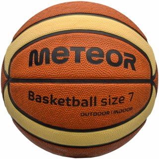 Piłka koszykowa Meteor Cellular 7 brązowo-kremowa 10102 Meteor