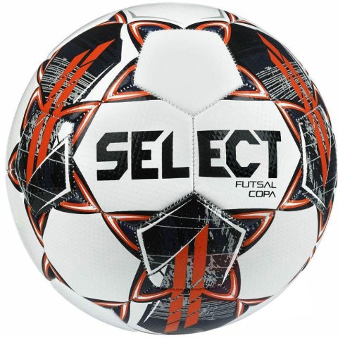 Piłka nożna Select Hala Futsal Copa 22 biało-czarno-pomarańczowa 17644 Select Piłka nożna Select Hala Futsal Copa 22 biało-czarno-pomarańczowa 17644 Select