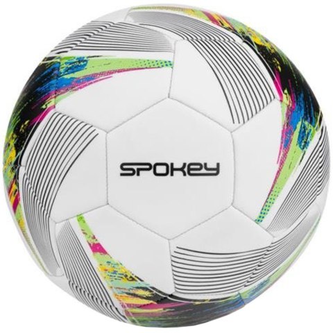 Piłka nożna Spokey Prodigy biało-kolorowa 925384 Spokey Piłka nożna Spokey Prodigy biało-kolorowa 925384 Spokey