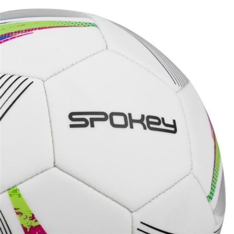 Piłka nożna Spokey Prodigy biało-kolorowa 925384 Spokey Piłka nożna Spokey Prodigy biało-kolorowa 925384 Spokey