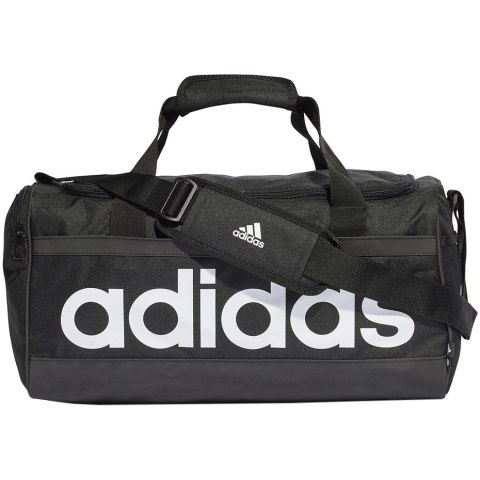 Torba adidas Essentials Linear Duffel Medium czarno-biała HT4743 Adidas Torba adidas Essentials Linear Duffel Medium czarno-biała HT4743 Adidas