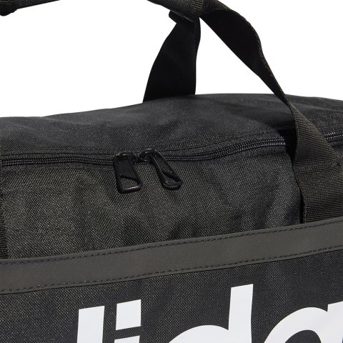 Torba adidas Essentials Linear Duffel Medium czarno-biała HT4743 Adidas Torba adidas Essentials Linear Duffel Medium czarno-biała HT4743 Adidas