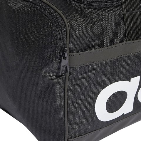 Torba adidas Essentials Linear Duffel Medium czarno-biała HT4743 Adidas Torba adidas Essentials Linear Duffel Medium czarno-biała HT4743 Adidas