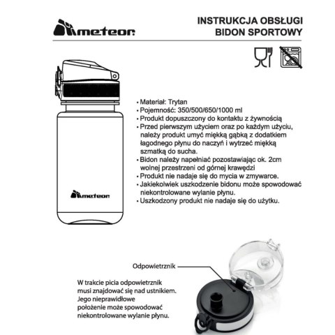 Bidon Meteor 500 ml ciemnozielony 74589 Meteor Bidon Meteor 500 ml ciemnozielony 74589 Meteor