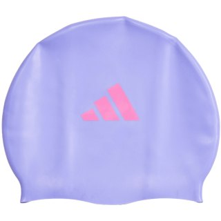 Czepek pływacki dla dzieci adidas 3-Stripes Swim fioletowy IM1045 Adidas