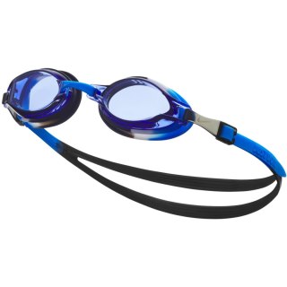 Okulary pływackie Nike Os Chrome Junior 8-14 lat niebiesko-biało-czarne NESSD128-458 Nike