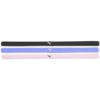 Opaski na włosy Puma AT Sportbands Womens 3 szt. czarna, fioletowa, różowa 53491 06 Puma