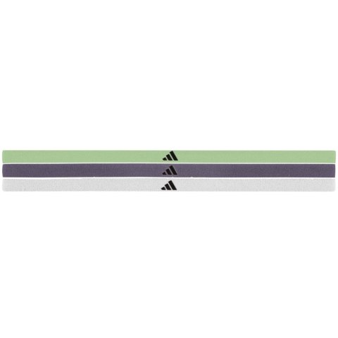 Opaski na włosy adidas Hairband 3-Pack zielona, fioletowa, biała IR7870 Adidas