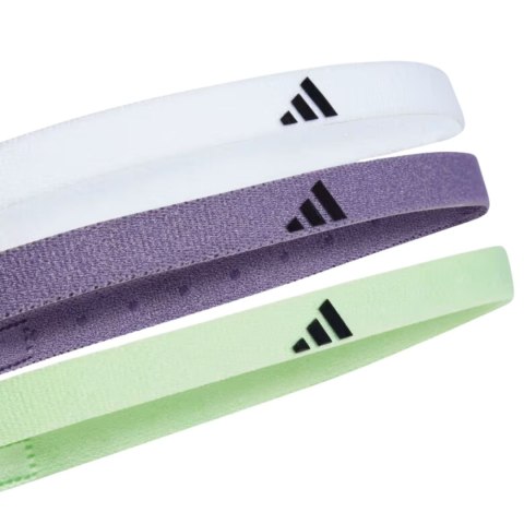 Opaski na włosy adidas Hairband 3-Pack zielona, fioletowa, biała IR7870 Adidas