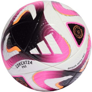 Piłka nożna adidas Conext 24 Pro biało-różowa IP1616 Adidas teamwear