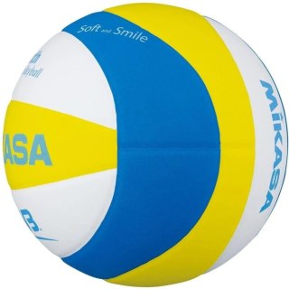 Piłka siatkowa plażowa Mikasa SBV żółto-niebiesko-biała Mikasa