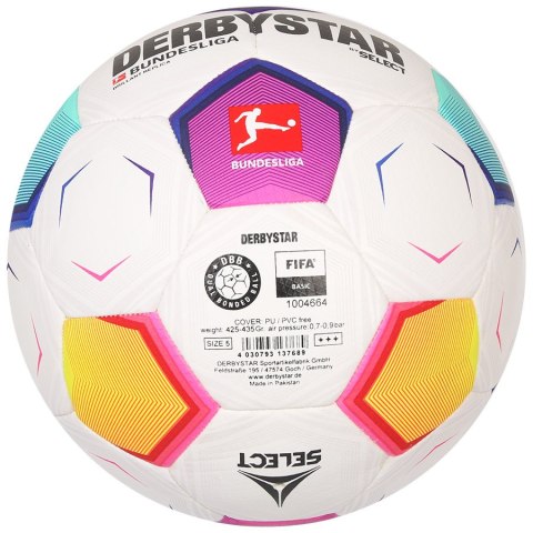 Piłka DerbyStar Bundesliga 2023 Brillant Replica biała biały 4 Select Piłka DerbyStar Bundesliga 2023 Brillant Replica biała biały 4 Select