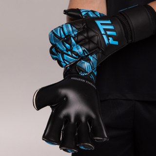 Rękawice FM Invictus X BLUE S953299 czarny 8 Football Masters