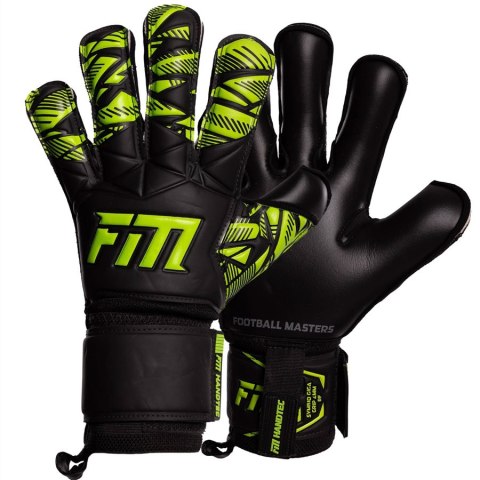 Rękawice FM Invictus X GREEN S953293 czarny 10 Football Masters
