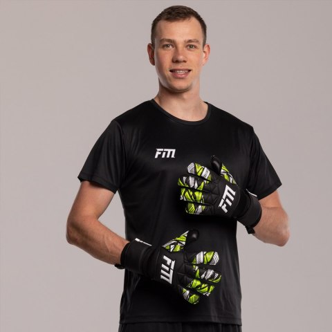 Rękawice FM Invictus X Training GREEN S953197 czarny 10 Football Masters
