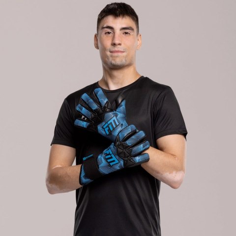 Rękawice FM Varis X PRO BLACK BLUE S953314 czarny 8 Football Masters
