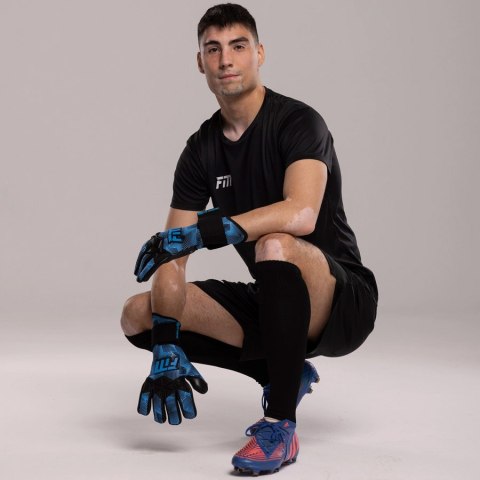 Rękawice FM Varis X PRO BLACK BLUE S953314 czarny 9 Football Masters Rękawice FM Varis X PRO BLACK BLUE S953314 czarny 9 Football Masters