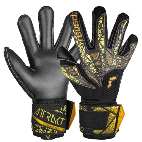 Rękawice Reusch Attrakt Duo Finger Support 54 70 050 7739 czarny 9,5 Reusch