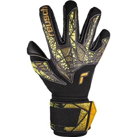 Rękawice Reusch Attrakt Duo Finger Support 54 70 050 7739 czarny 9,5 Reusch