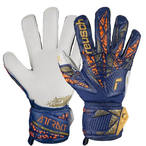 Rękawice Reusch Attrakt Grip 54 70 815 4410 granatowy 7 Reusch Rękawice Reusch Attrakt Grip 54 70 815 4410 granatowy 7 Reusch