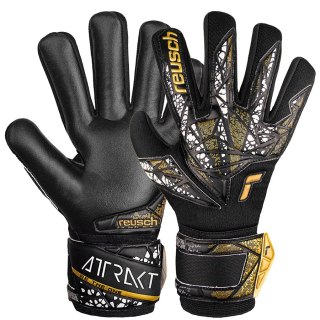 Rękawice Reusch Attrakt Silver NC Finger Support Junior 54 72 250 7740 czarny 5,5 Reusch