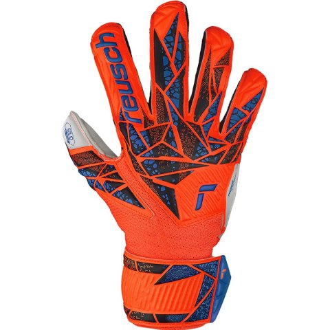 Rękawice Reusch Attrakt Solid Finger Support Junior 54 72 510 2290 pomarańczowy 6,5 Reusch