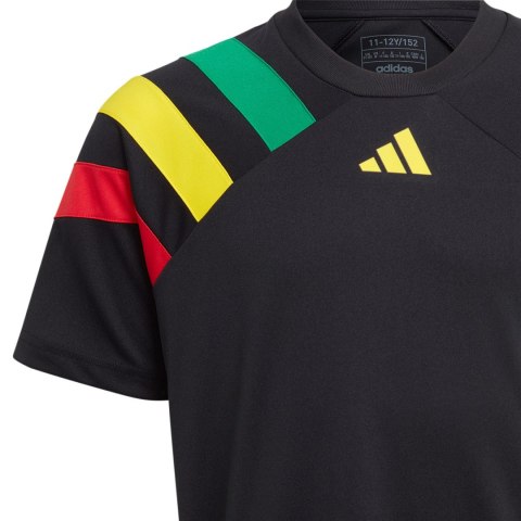 Koszulka dla dzieci adidas Fortore 23 czarna IK5730 Adidas teamwear Koszulka dla dzieci adidas Fortore 23 czarna IK5730 Adidas teamwear