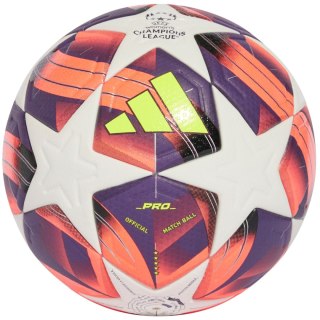 Piłka nożna adidas W UCL Pro biało-fioletowo-różowa IS7437 Adidas teamwear