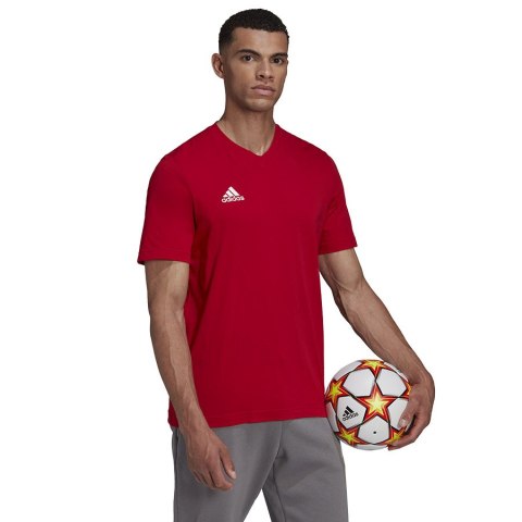 Koszulka adidas ENTRADA 22 Tee HC0451 czerwony L Adidas Koszulka adidas ENTRADA 22 Tee HC0451 czerwony L Adidas