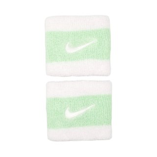 Frotki na nadgarstek Nike Swoosh Wristbands 2 szt. biało-zielone N0001565117OS Nike