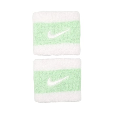 Frotki na nadgarstek Nike Swoosh Wristbands 2 szt. biało-zielone N0001565117OS Nike Frotki na nadgarstek Nike Swoosh Wristbands 2 szt. biało-zielone N0001565117OS Nike