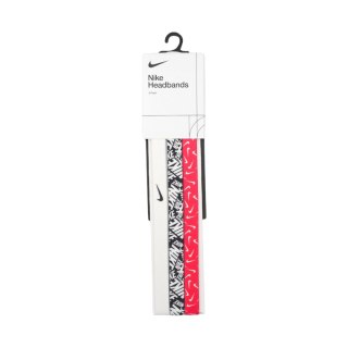 Opaski na włosy Nike Headbands 3 szt. biała, czarna, różowa N0002560114OS Nike