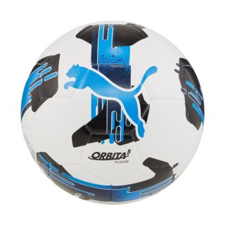 Piłka nożna Puma Orbita 5 Fusion biało-niebiesko-czarna 84331 05 Puma